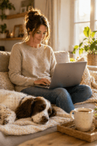 work from home with your dog