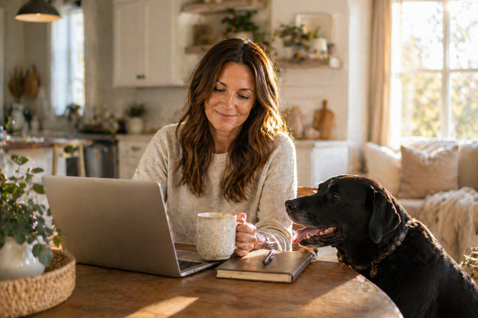 work from home with your dog