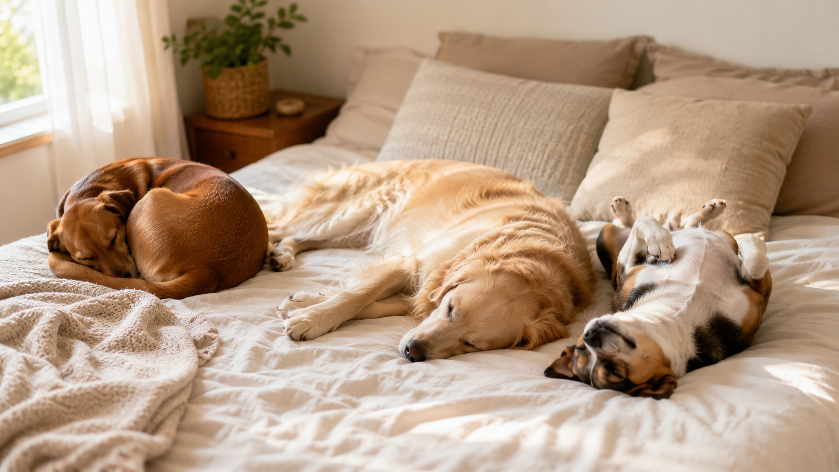 dogs sleeping positions