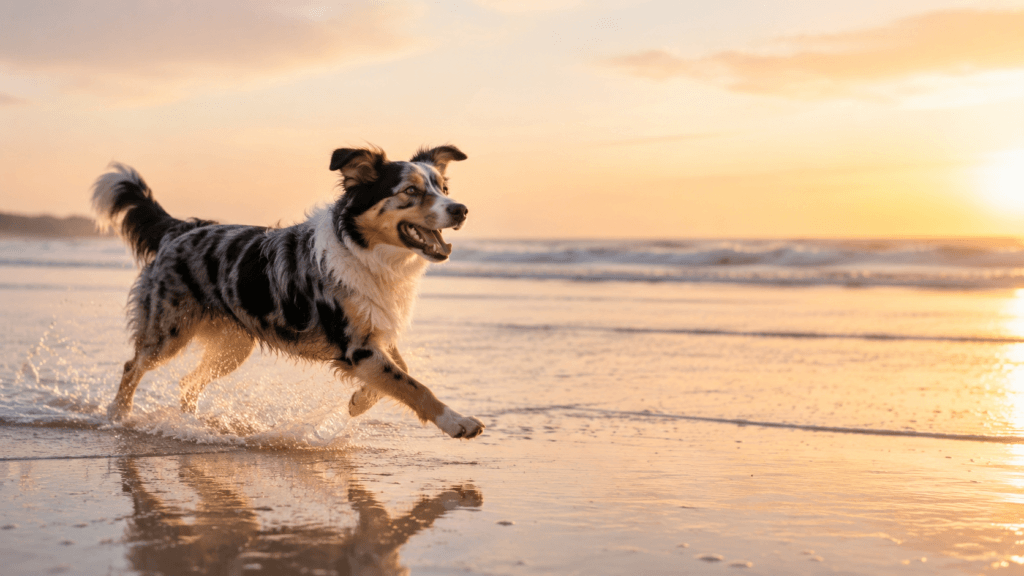 happy-dog-running-beach-enjoy-life