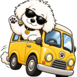 Woofy Guru dog daycare bus