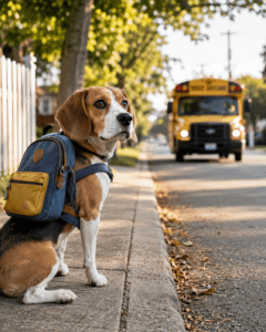 back to school dog